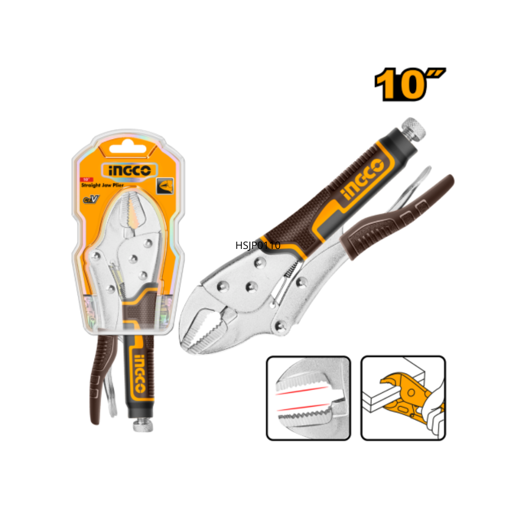 INGCO 10" Straight jaw plier