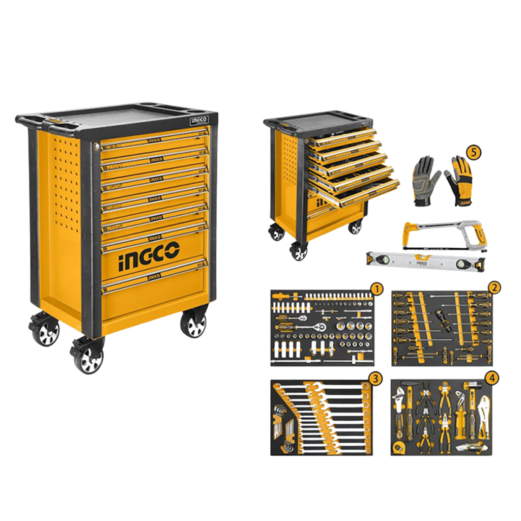 INGCO 162 Pcs tool chest set