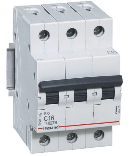 [419881] LEGRAND Breaker 6a 3p 3mod rx3 