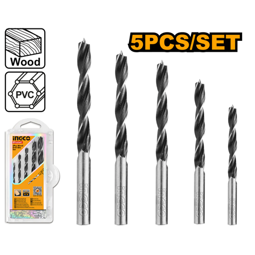 [AKDB5055] INGCO 5 Pcs wood drill bits set