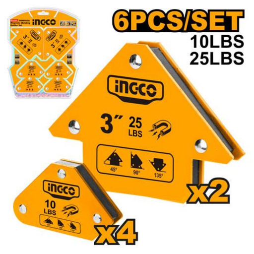 [AMWH6001] INGCO 6 Pcs magnetic holder set