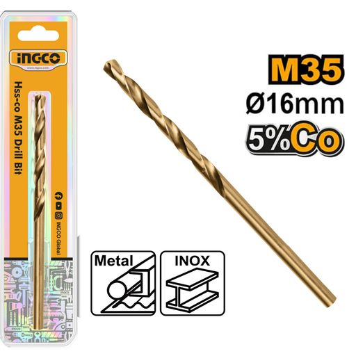 [DBT01130161] INGCO HSS CO drill bit 16mm