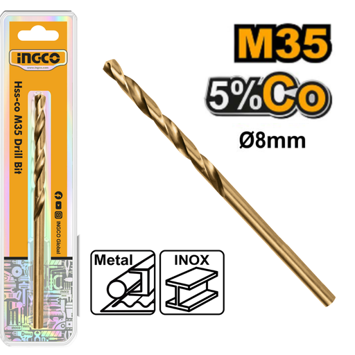 [DBT01130801] INGCO HSS CO drill bit 8mm
