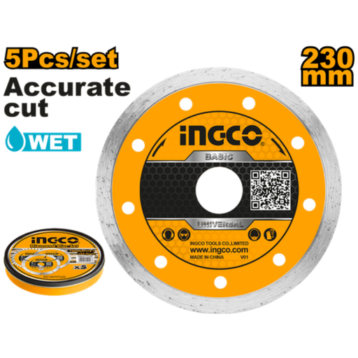 [DMD032302M] INGCO 5 Pcs Diamond discs discs 9''