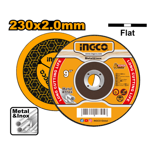 [MCD202303] INGCO Abrasive metal cutting disc 230X2.0MM