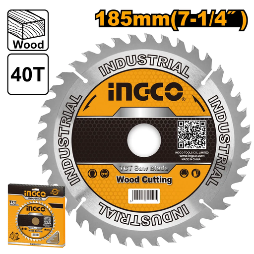 [TSB118515] INGCO TCT saw saw blade 40T 185mm