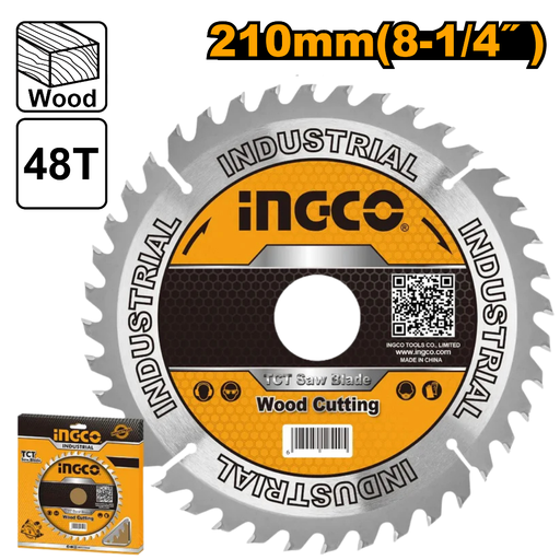 [TSB121022] INGCO TCT saw saw blade 48T 210mm
