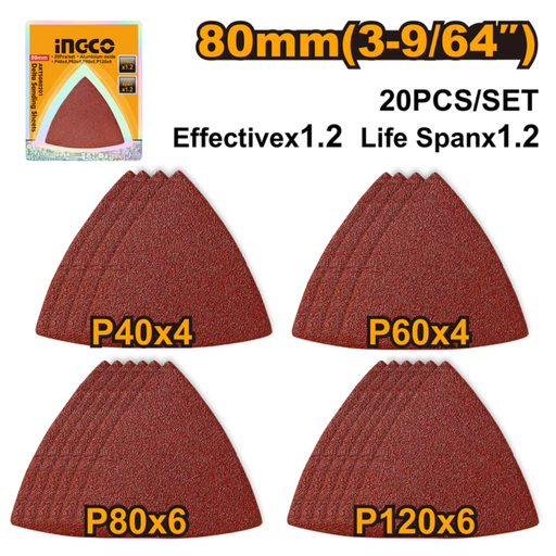 [AKTS080201] INGCO Delta sanding sheets