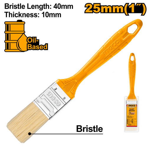 [CHPTB78601] INGCO Paint brush Yellow 25mm