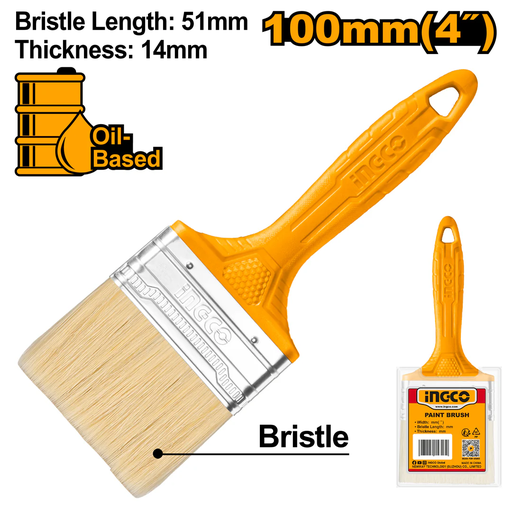 [CHPTB78604] INGCO Paint brush Yellow 100mm