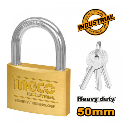 [DBPL0502] INGCO 50mm Heavy duty brass padlock