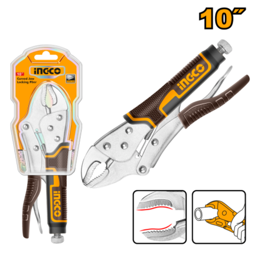 [HCJLW0210] INGCO 10" Curved  Jaw locking plier