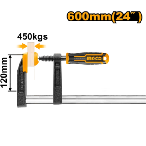 [HFC021205] INGCO 24" F clamp with plastic handle