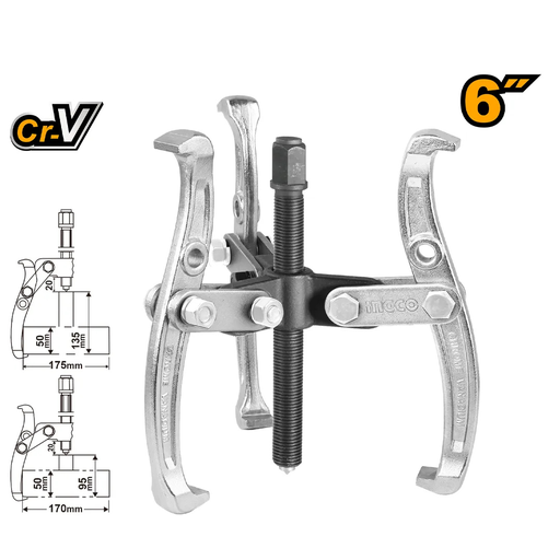 [HGP08036] INGCO 6" Three jaws puller