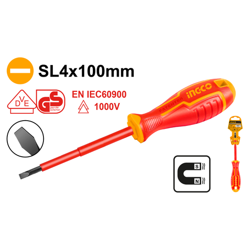 [HISD814100] INGCO SL4x100mm  Insulated screwdriver