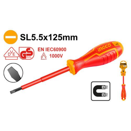 [HISD815125] INGCO SL5.5x125mm Insulated screwdriver