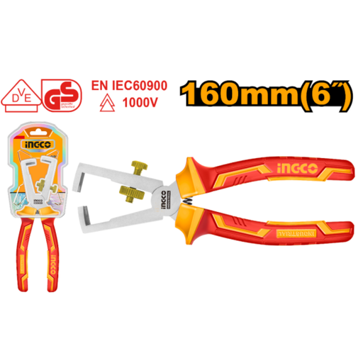 [HIWSP28160] INGCO 6" Insulated wire stripping plie