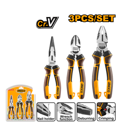 [HKHLPS2831] INGCO 3 Pcs high leverage plie set