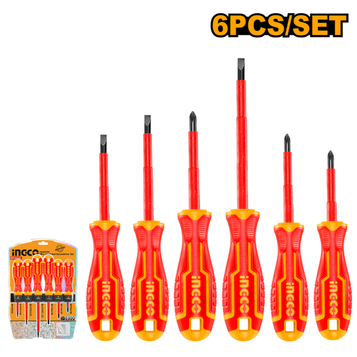 [HKISD0608] INGCO 6 Pcs insulated screwdriver set