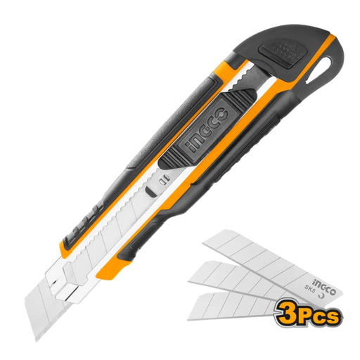 [HKNS28035] INGCO 3Pcs SK4 Snap-off blade knife