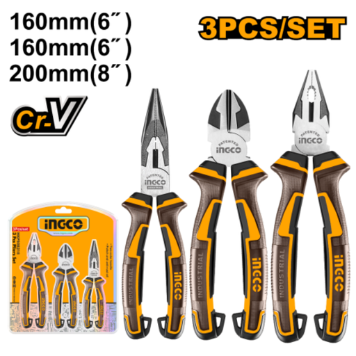 [HKPS28318] INGCO 3 Pcs plie set