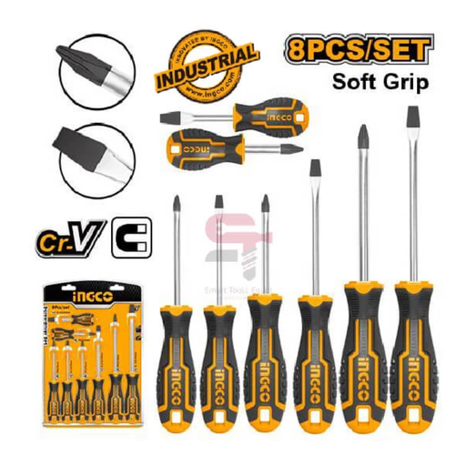 [HKSD0828] INGCO 8 Pcs screwdriver set