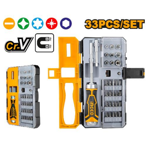 [HKSDB0338] INGCO 33 Pcs screwdriver set