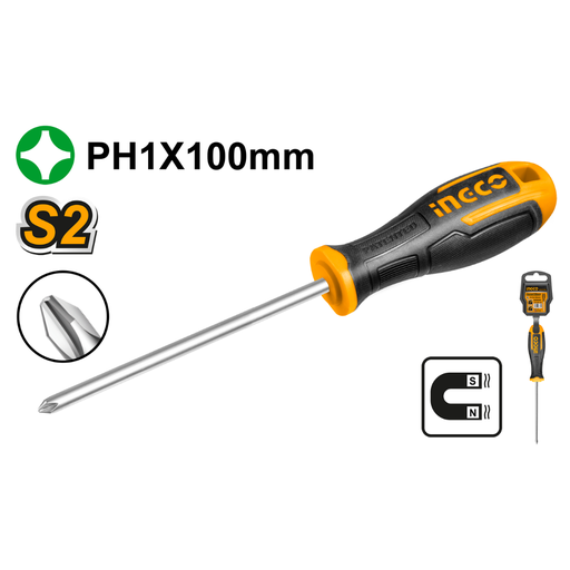 [HS68PH1100] INGCO Phillips screwdriver PH1x100mm