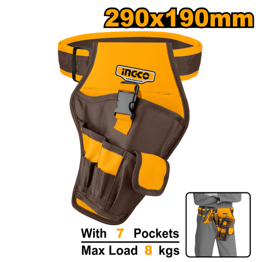 [HTBP030128] INGCO Drill holster 290x190mm With 7 Pockets
