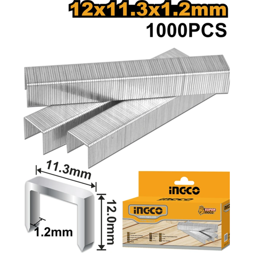 [STS0208] INGCO   Staples 1000Pcs