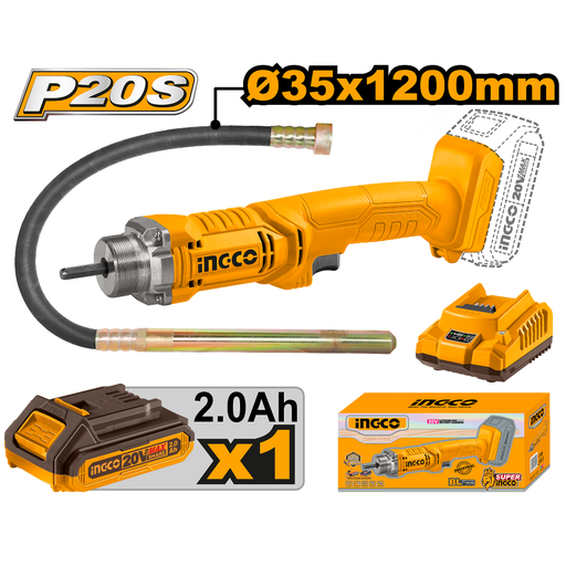 [CCVLI2023011] INGCO Lithium-Ion Concrete Vibrator Diameter 35x1200mm