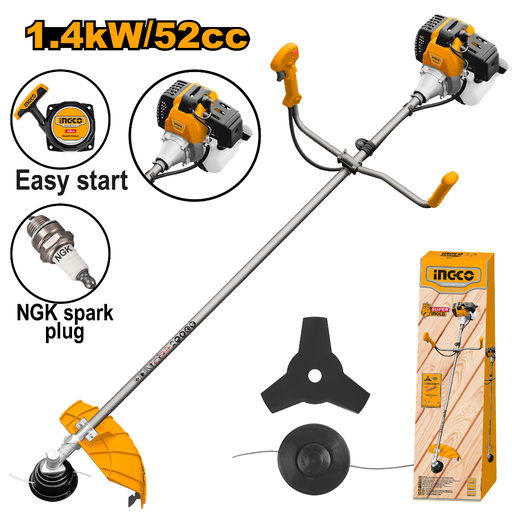[GBC5524411] INGCO Gasoline grass trimmer and brush cutter 52cc
