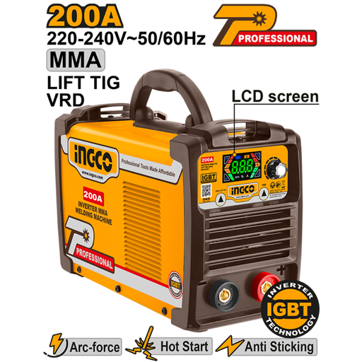 [ING-MMA200381] INGCO Inverter MMA/TIG Lift welding machine 200A