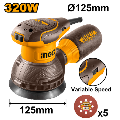 [RS3216] INGCO Rotary Sander 320W 125mm Variable Speed