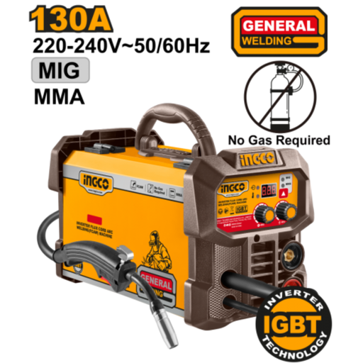 [ING-FC13018] INGCO Inverter flux cord arc welding(FCAW) 
machine