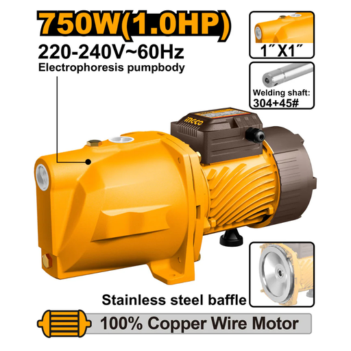 [JP075068] INGCO Water pump 750W