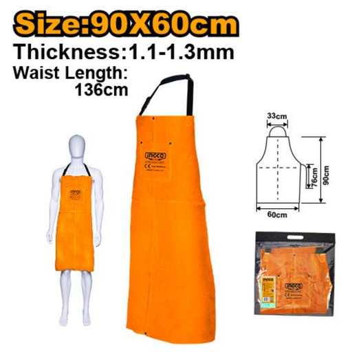 [HGVA03] INGCO Leather welding apron