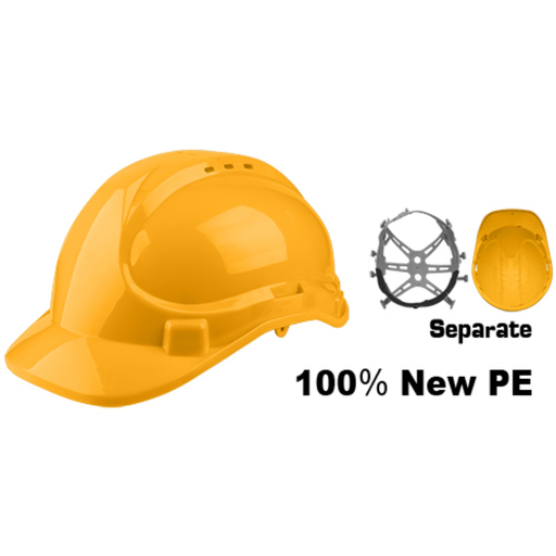 [HSH206] INGCO Safety helmet yellow plastic
