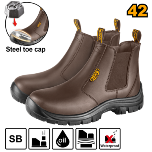 [SSH08SB.42] INGCO Dark Brown  Safety boots 42