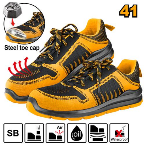 [SSH81SB.41] INGCO Black & Yellow Safety Shoes  41