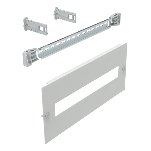 [433080] LEGRAND Modular chassis to compose Modular metal faceplate height 200 width 500 with rail