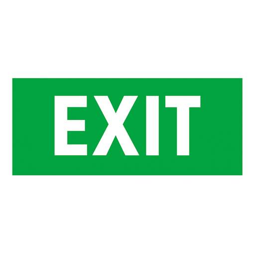 [660874] LEGRAND Label - for emergency lighting luminaires - ''EXIT'' - 310x112 mm