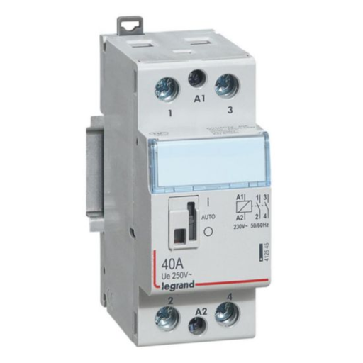 [412545]  LEGRAND Contacteur De Puis 40a 2 Pole Coil 240v 3 Mod cx3