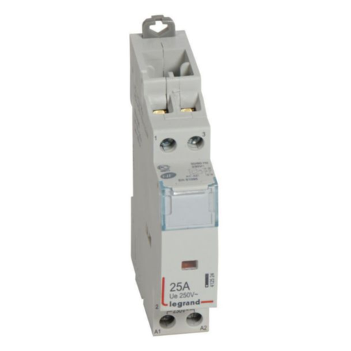 [412524] LEGRAND CX³ power contactor 230V~ coil without manual override - 2P 250V~ - 25A - 2O contact - 1 module