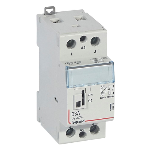 [412548] LEGRAND CX³ power contactor coil 230V~ - 2P 250V~ - 63A - 2O contact - 2 modules