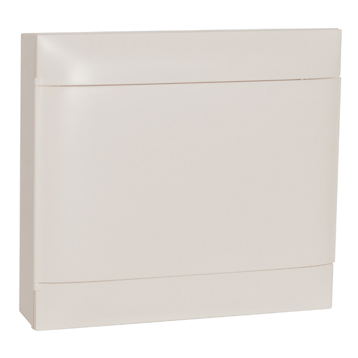 [137127] LEGRAND Practibox S surface-mounting DIN cabinet - 2 rows of 18 modules - White door - Earth terminal blocks
