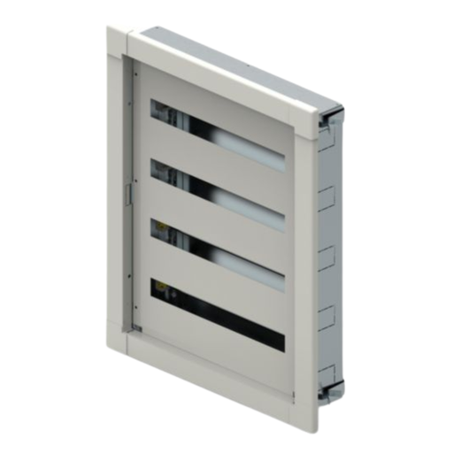 [337224] LEGRAND Metal cabinet XL3 S 160 flush mounting 4 rows of 24 Modules without door