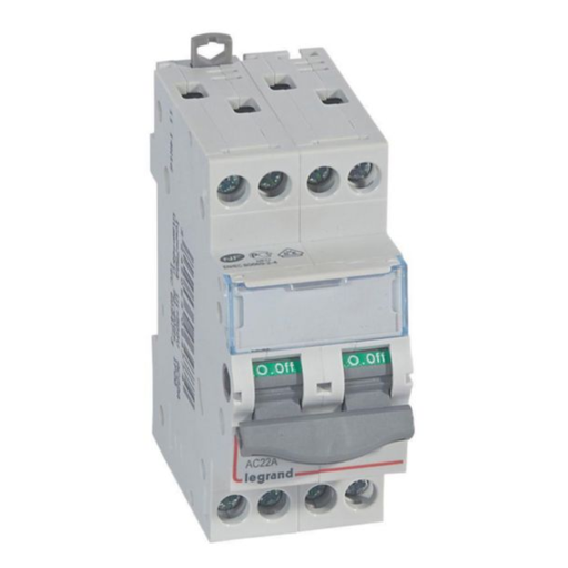 [406477] LEGRAND Isolateur 20a 4Pole 2mod Dx3  