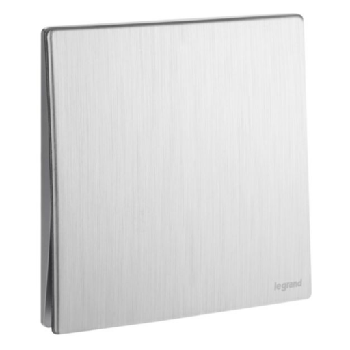 [281000ba] LEGRAND  Mallia sensees 1 gang 1 way switch 16AX - Brushed Alu