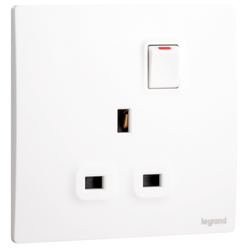 [281111mw] LEGRAND Mallia Senses switch socket 13a matt white